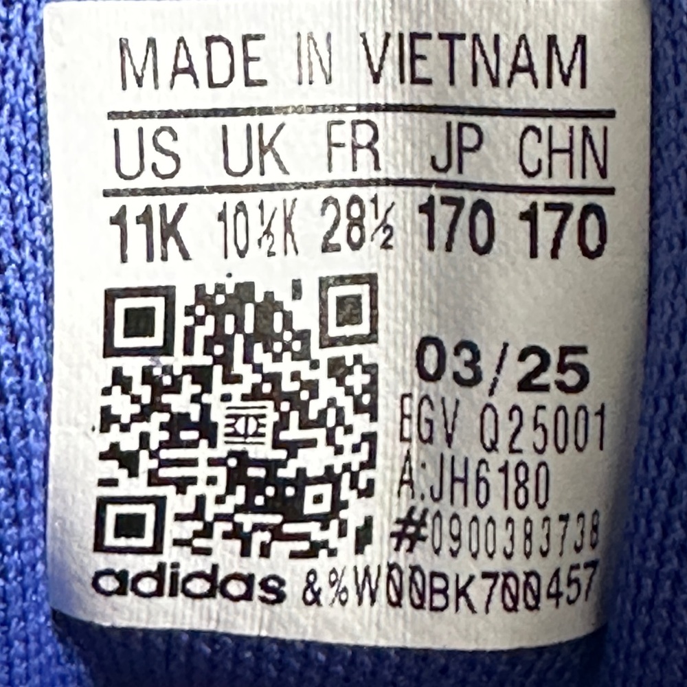Adidas Grand Court Little Kids Sneakers 11K 12K Blue White Gum Youth GS NEW - Picture 9 of 10